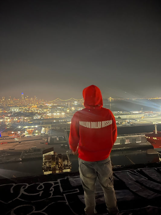 RED MILLIONDOLLARMISSION HOODIE